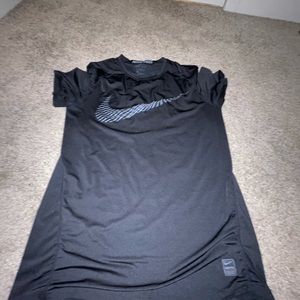 Nike black sweat large t-shirt for $31.